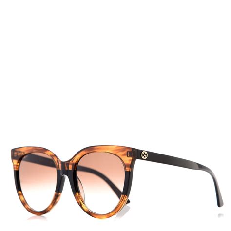 gucci cat-eye acetate eyeglasses brown